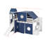 Lit mezzanine double avec tente et tour-340305658-340305661