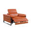 Ensemble de canapé modulaire inclinable électrique en cuir italien à grain supérieur, de causeuse console et de chaise avec appuis-tête électriques-110829059