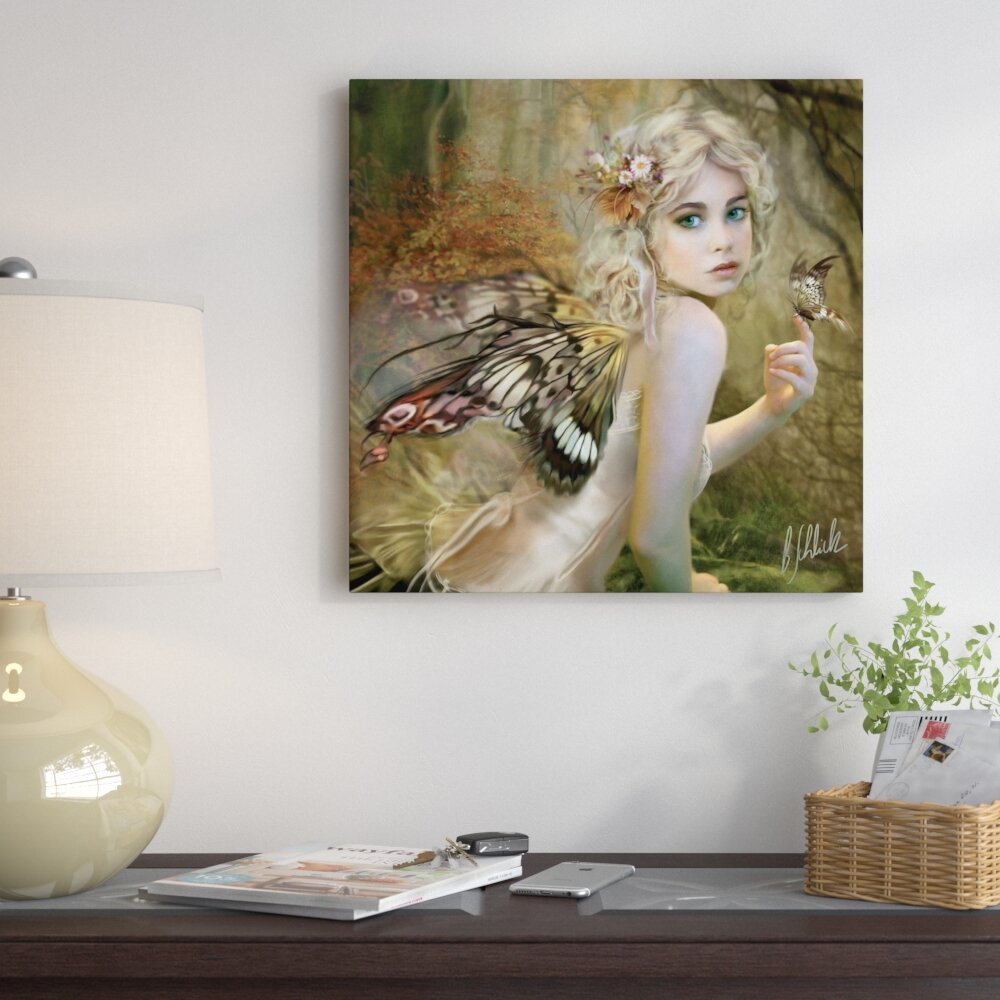 Touch Of Gold On Canvas by Bente Schlick Print