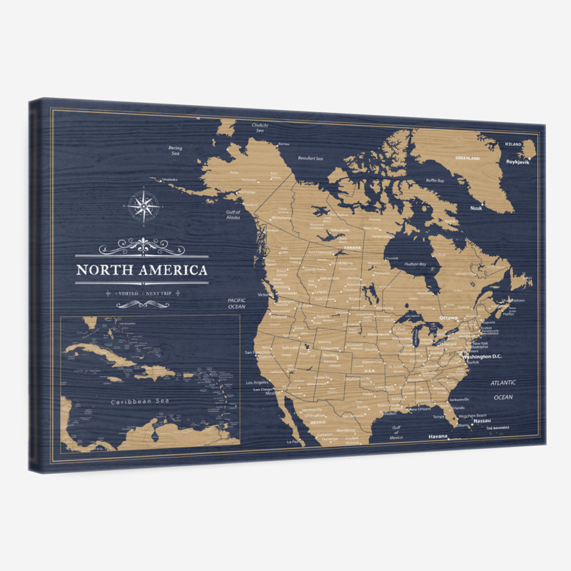 Continent Amrico, H 16 po x l 24 po