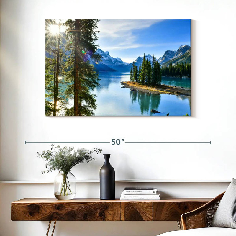 Alvord Sunny Maligne Lake, H 26 po x l 39 po