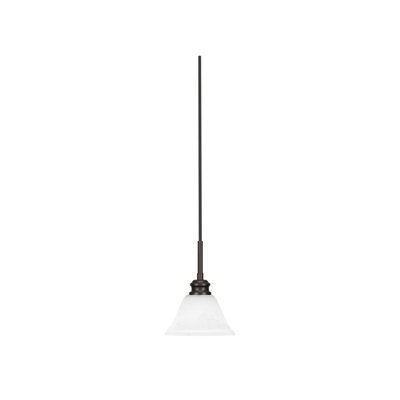 Edge Cord Mini Pendant With 7" White Muslin Glass