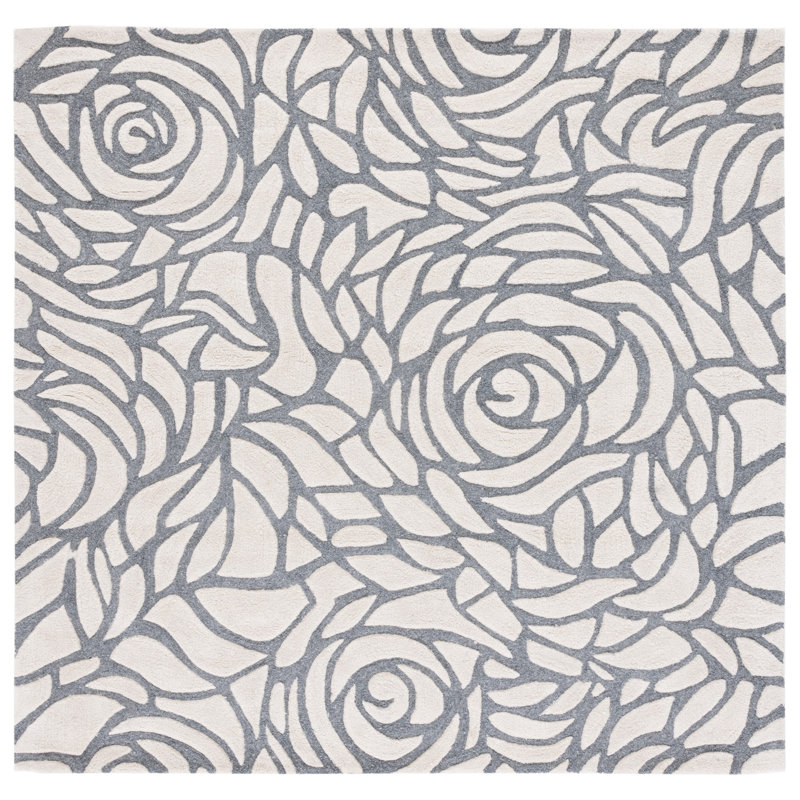 Tapis ivoire Atsush, Carré 7 pi