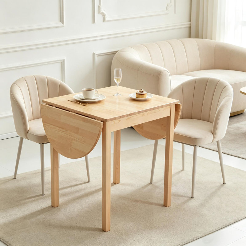 Extendable Table with Drop-Leaf