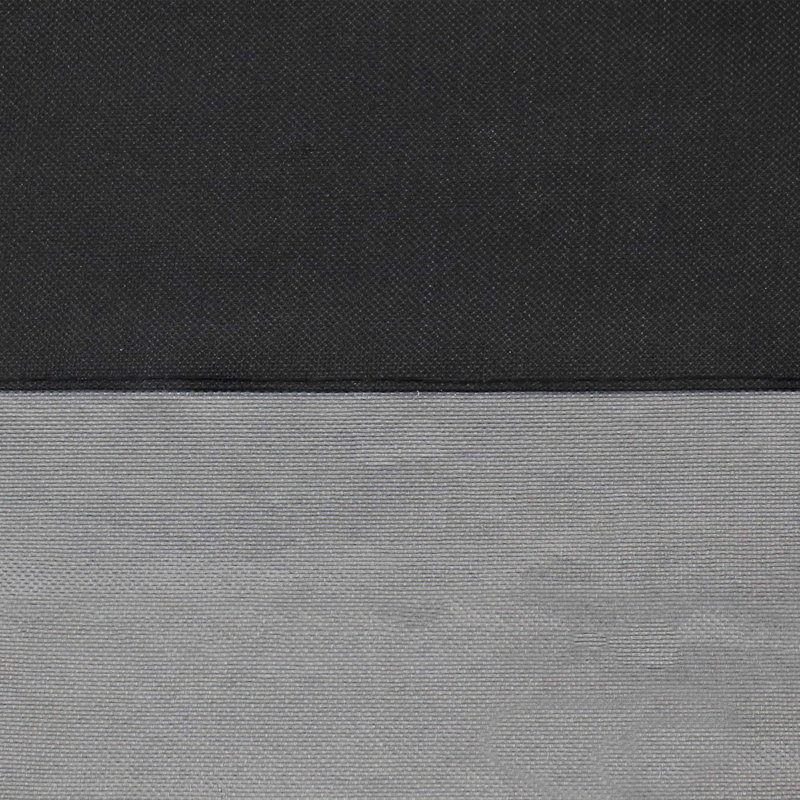 Johns Two-Tone Fire Pit Cover with Drawstring Closure - 11.5" x 30" - Gray/Black, Gray/Black, 11.5"H x 30"W x 30"D