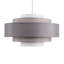 19cm H Linen Drum Pendant Shade ( Clip On )-26614866-26777326
