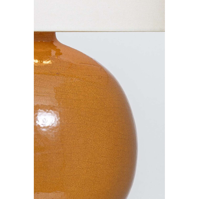 Sao Paulo Table Lamp, Crackled Sienna