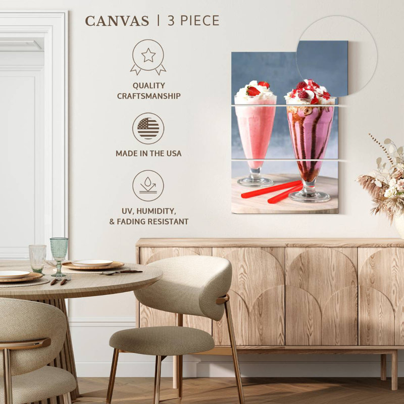 Lait frappé aux baies roses Yarlin, H 57 po x l 36 po