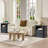 22-Inch Fluted Night Stand With Charging Station, Modern End Table With 2 Drawers & Open Storage, Stylish Bedside Table For Living Room And Bedroom-1009817206