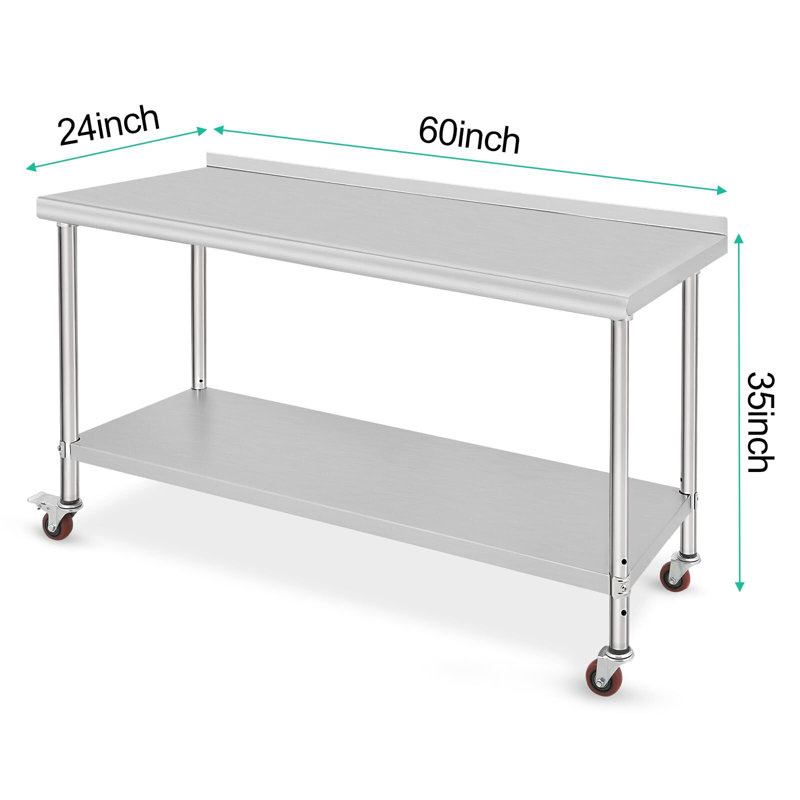 Établi avec roulettes Digna, H 35 po x l 60 po x P 24 po