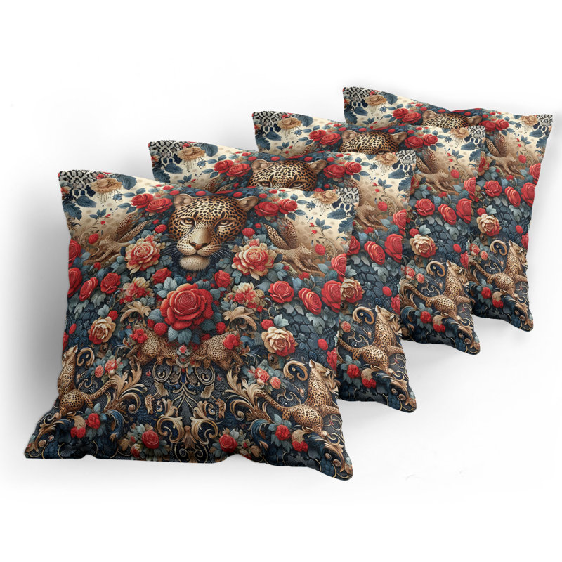 Fabric Reversible Throw Pillow, 20"H x 20"W