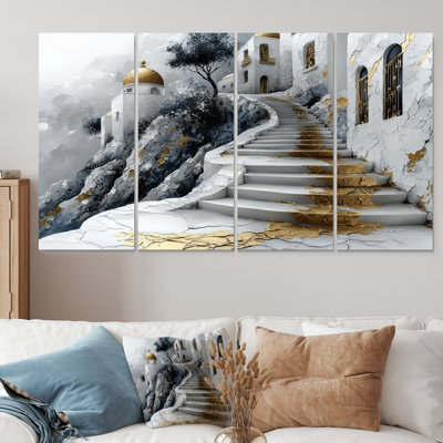 Istanbul Gold Eastern Anatolia Village IV - Istanbul Canvas Art Set