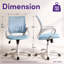 Chaise de bureau ergonomique en filet Nedrah-127449466-106361666