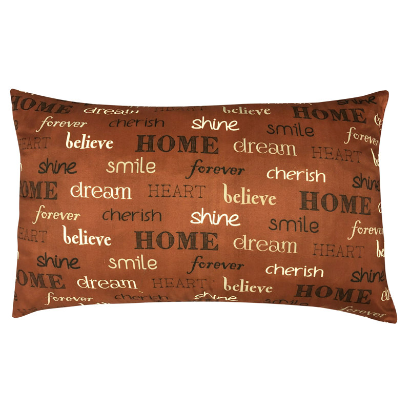 Coussin Stapp Inspire, 18 po x 28 po, Vin, Rectangle