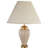 27" Tall Ceramic Table Lamp, Urn-Shaped With Ivory Finish, Linen Shade-1779482035-1779482032