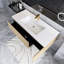 Meuble-lavabo mural moderne à rayures avec lavabo et tiroir à fermeture en douceur-901859950