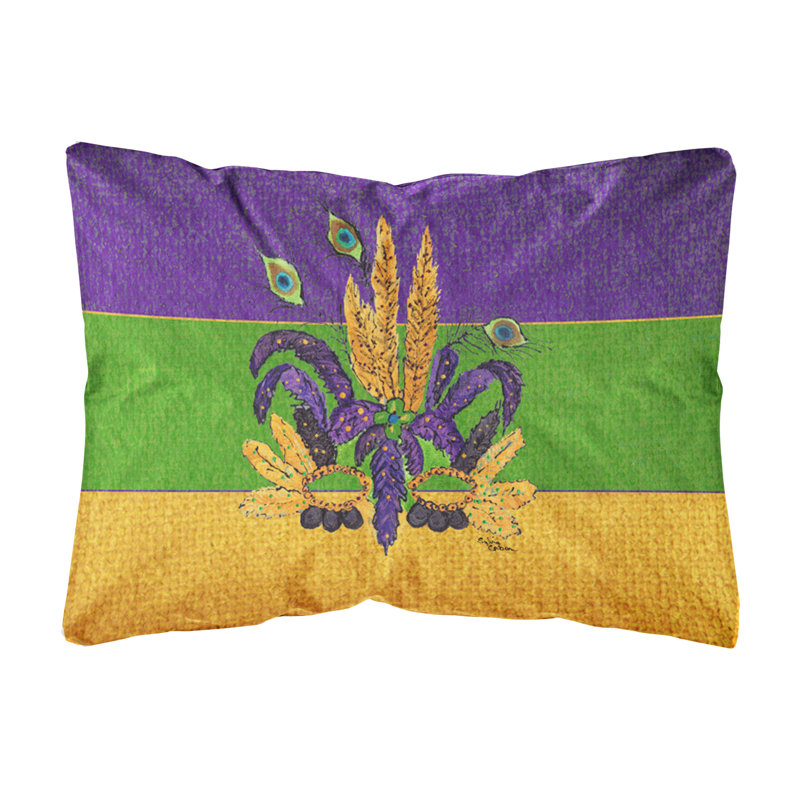Coussin intérieur / extérieur Mardi Gras Mask