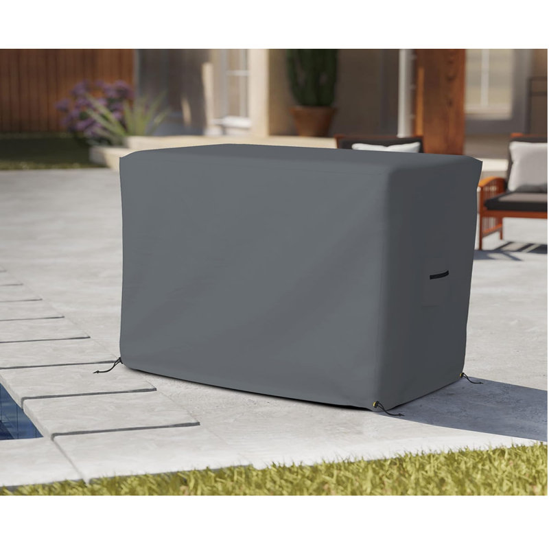 Heavy Duty Multipurpose Waterproof Bar Cart Cover, Outdoor Serving Cart Cover, Beverage Cart Cover, Gray