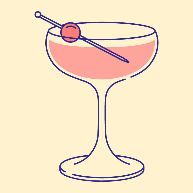 Ovidijus " Cocktail " by Alina Beketova, 12" H x 12" W x 1.25" D