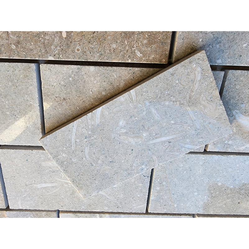 Carrelage mural simple en pierre naturelle 3 po x 6 po