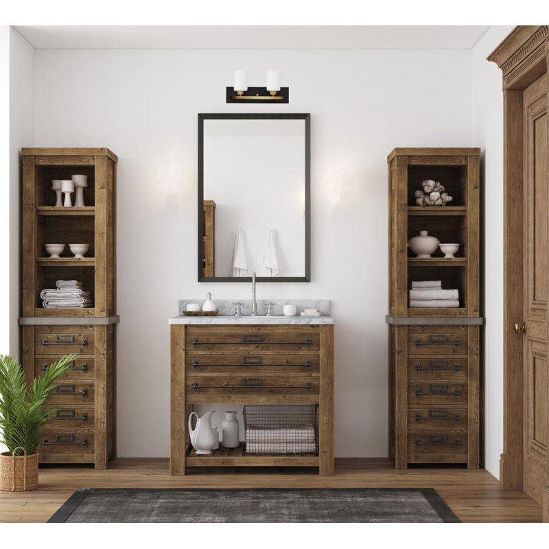 Éclairage pour meuble-lavabo à intensité variable Aimilia, 2, Or