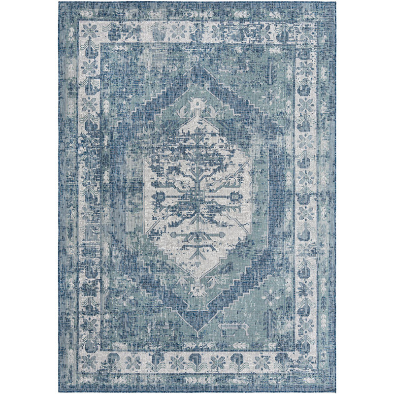 Outdoor Nile Area Rug Tidal Color, Rectangle 7'10" x 11'