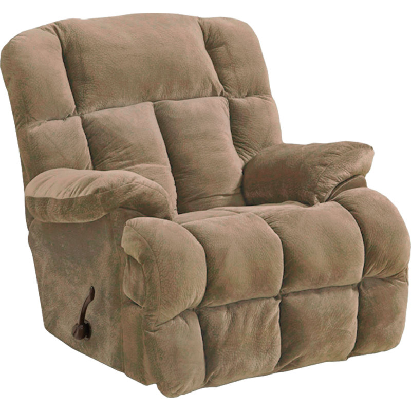Otley Upholstered Recliner, Beige Polyester Blend