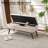 Delmy Mid Century Modern Storage Bench with Wood Base Tufted Ottoman-721657852