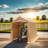 Outdoor Gazebo Portable Storage Shelter Shed With 2 Roll Up Zipper Doors & Vents Carport-123283178