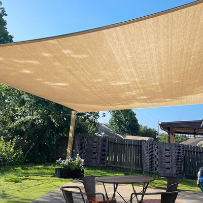 Rectangle Sun Shade Sail Canopy, UV Block Sunshade For Outdoor Patio Garden Backyard