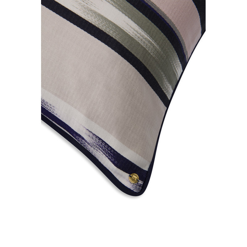 Kutnu Large Ikat Pattern Pillow, Taupe