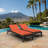 Chaise Lounge Cushion, 24 X 78 X 3.5", Premium Memory Foam Core With Boxed Edge, Sunbrella Fabric, Patio Cushion For Chaise Lounges-2074113307