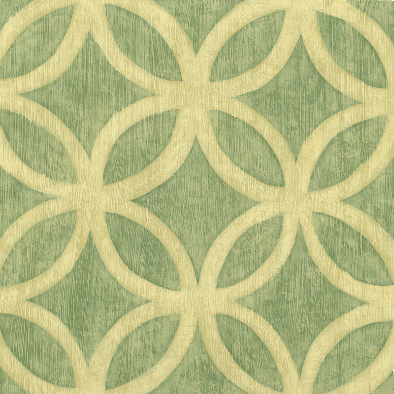 Garden Tile IV by Chariklia Zarris - Wrapped Canvas Painting, 30cm H x 30cm W