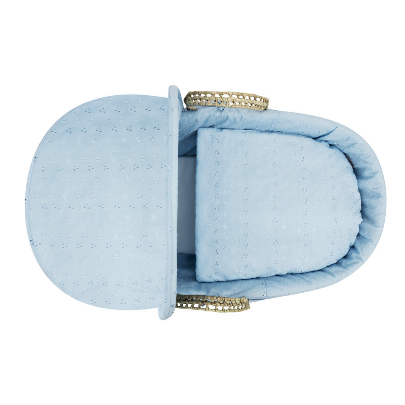 Moses Basket with Bedding with Mattress, Blue