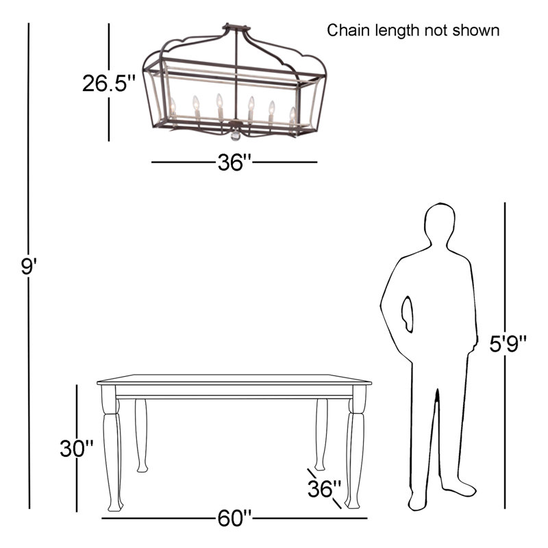 Annamaria 6 - Light Kitchen Island Pendant