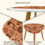 Ensemble de 2 tables basses gigognes Triangle