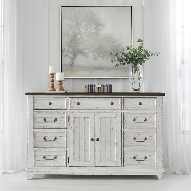 Commode 2 portes 9 tiroirs River Place