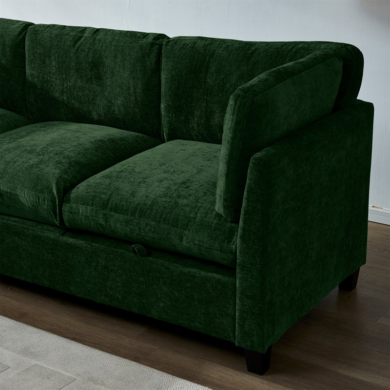Canapé modulaire 96,5 "pour le salon, Vert