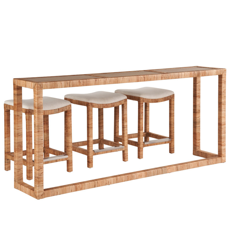 82" Console Table and Stool Set