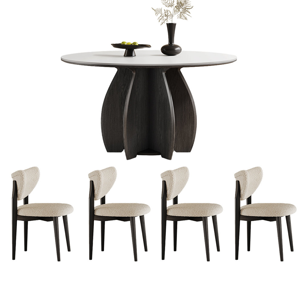 Corrigan Studio Rock Plate Round Dining Table Sets. - Wayfair Canada