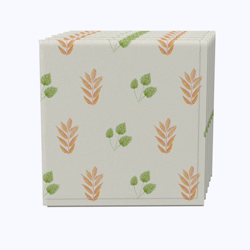 Cotton Floral Square Napkin