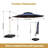Skailar 155.91'' Cantilever Umbrella-12915648