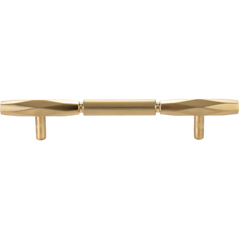 Honey Bronze Polished Bar Pull with Mounting Hardware