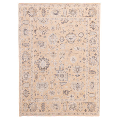 Finest Oushak Tan Rug 7'11" x 10'11"