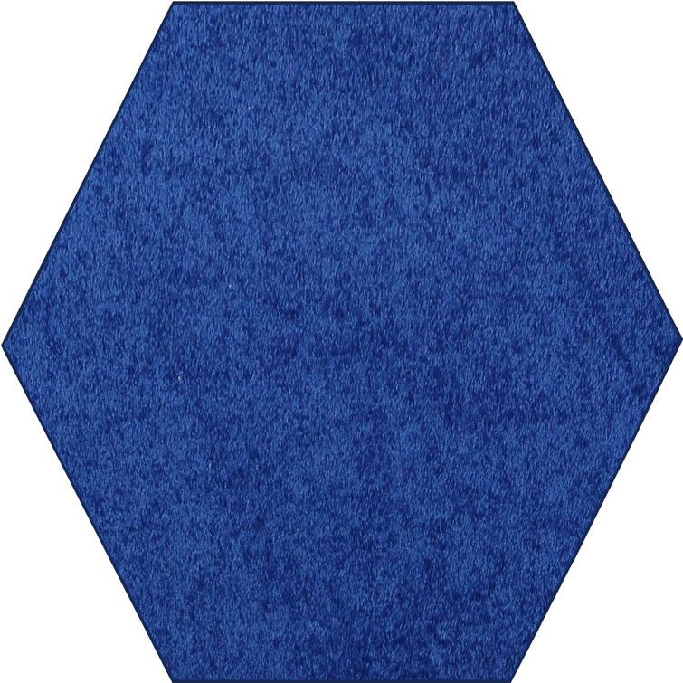 Modern Plush Solid Color Rug - Neon Blue, Pet and Kids Friendly Rug. Area Rugs Great for kids, Pets, Event, Wedding 