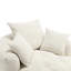 Fauteuil-lit simple, éponge en chenille, sans assemblage, moelleux et élégant, housse lavable, rembourrage en éponge à haute résilience, design, peu encombrant, trois coussins décoratifs assortis, fabrication robuste-121365711