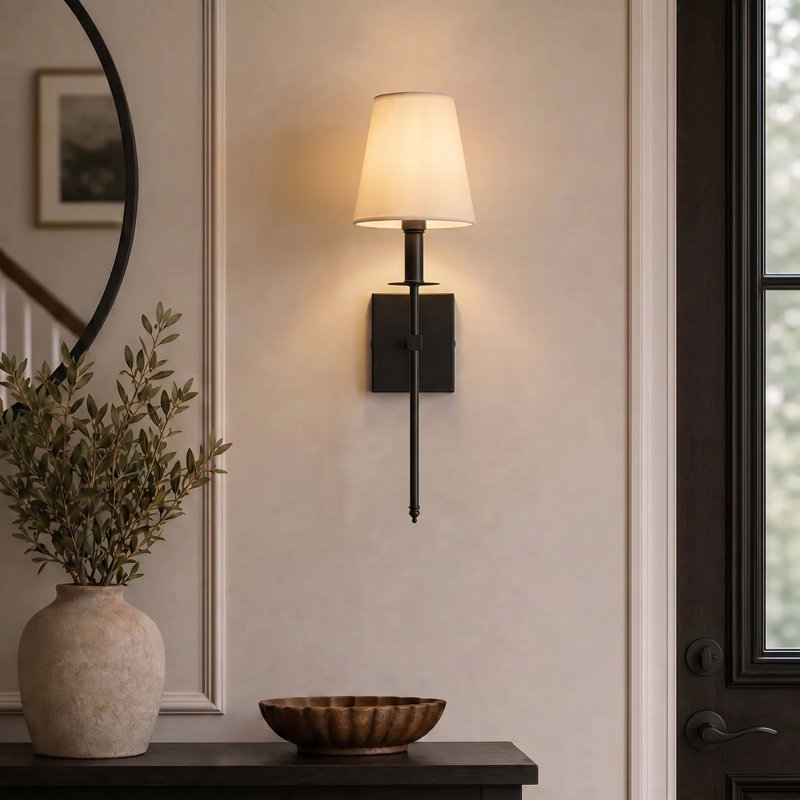 1 - Light Dimmable Wallchiere, Black
