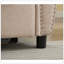 Canapé-lit convertible grand 81,5 po 2-en-1, canapé-lit escamotable, canapé-lit 3 places, avec matelas en mousse à mémoire de forme de 3,35 po, main courante à rivets, beige-12393346