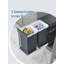 Steel Zip Kitchen Trash Can - 15L-121575983