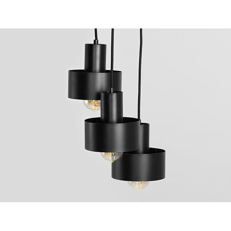 Mccary 3 - Light Black Cluster Pendant